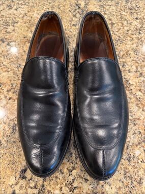 Allen Edmonds Black Leather Slip-On Loafers